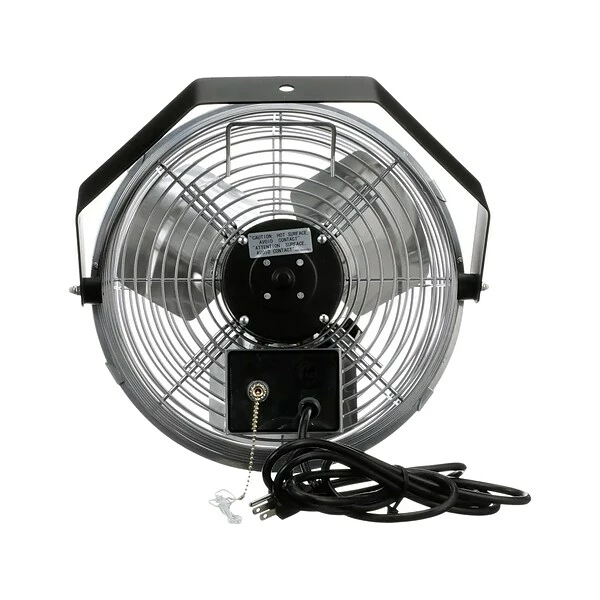 Fans TPI Workstation 15.25" 3-Speed Wall Fan, Gray Grill And Black Yoke (07986002) 3 Fans TPI Workstation 15.25" 3-Speed Wall Fan, Gray Grill And Black Yoke (07986002)