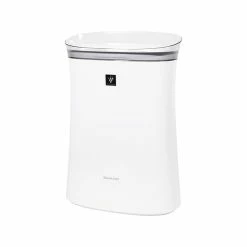 Air Purifiers Sharp Plasmacluster True HEPA Console Air Purifier, 3-Speed, White (FP-K50UW)