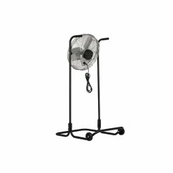 Fans TPI F-18H-TE 53" 3-Speed Floor Fan, Gray/Black (07973002)